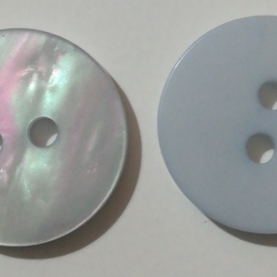Bouton en nacre - 15 mm, lot de 12