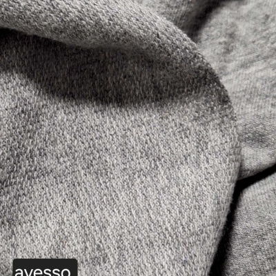 Maille italienne sans cardage GRIS MÉLANGÉ