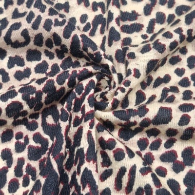 Malla Lino/elastano LEOPARDO