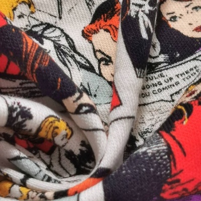 Malha Jersey Interlock algodão COMICS