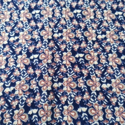 Tejido Voile Barra BROWN FLOWER