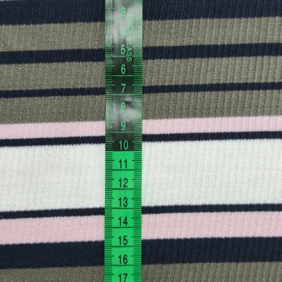 Jersey acanalado con elastano TERRE PINK