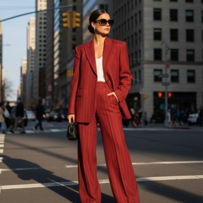 Tejido de sarga BORDEAUX BEGE