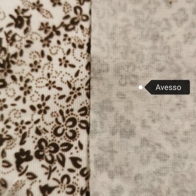 Malha Jersey c/ Elastano BROWN FLOWERS