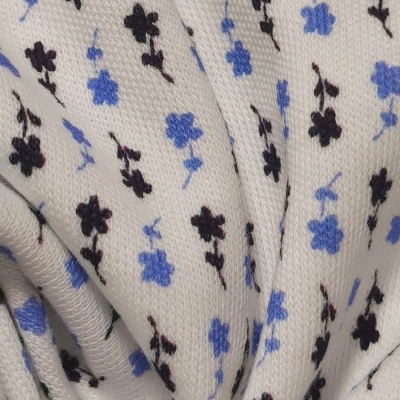 BLACK & BLUE Cotton Interlock Jersey Fabric