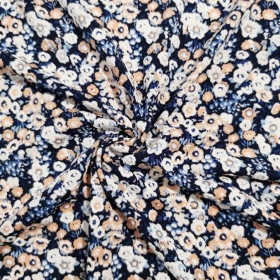 Malha Jersey Poliamida c/ Elastano  Padrão FLORAL CORAL