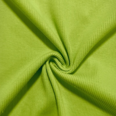 Malha canelada/rib alg/org VERDE LIMA