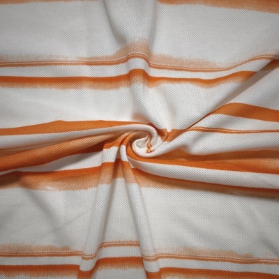 Malha Piquet Algodão ORANGE STRIP