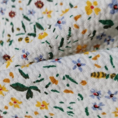 Malha jacquard interlock BZZ GARDEN