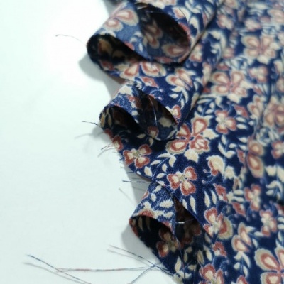 Tejido Voile Barra BROWN FLOWER