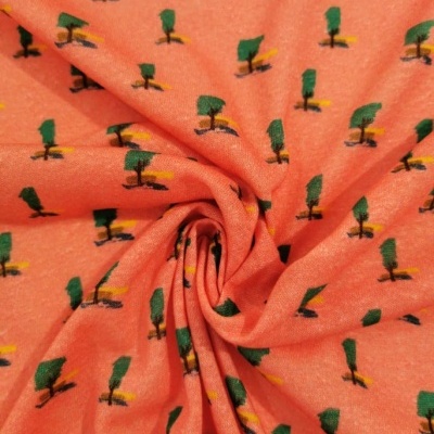 Malha Jersey Algodão/Linho TREES