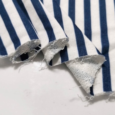 American fleece poly/alg STRIP BLUE I