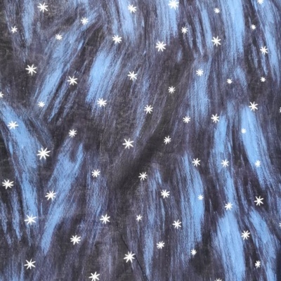 Tecido Algodão BLUE STARS