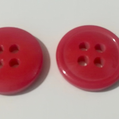 Botón rojo - 14 mm Paquete de 12