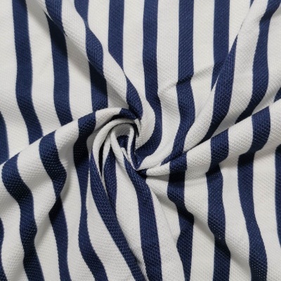 Malha Piquet Algodão STRIP BLUE
