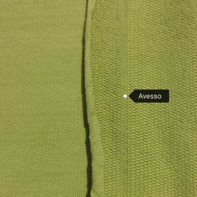 Felpa Italiana algodão/poliéster VERDE ALFACE