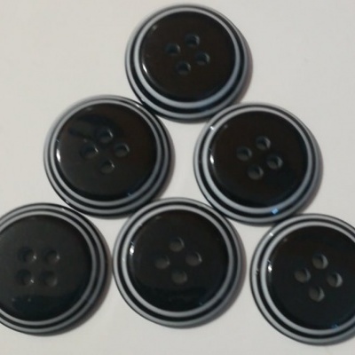 Botão Black & White - 21 mm Pack 12