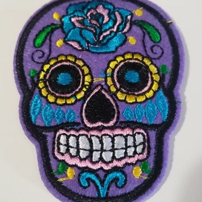 Aplicação Termo-adesiva Caveiras Mexicanas