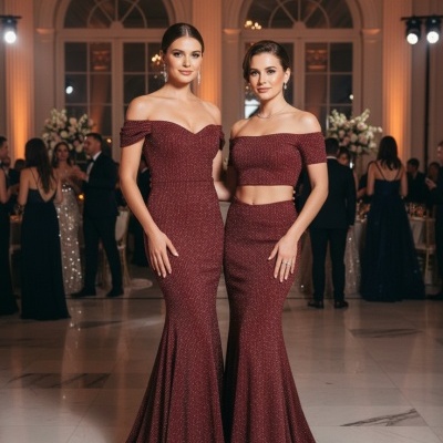 Malha canelada / rib c/Lurex SHINE BORDEAUX