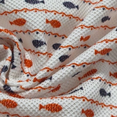 Malha Piquet Algodão FISH SEA