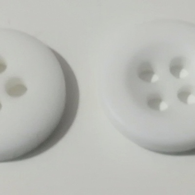 Botón blanco mate -12 mm Paquete de 12