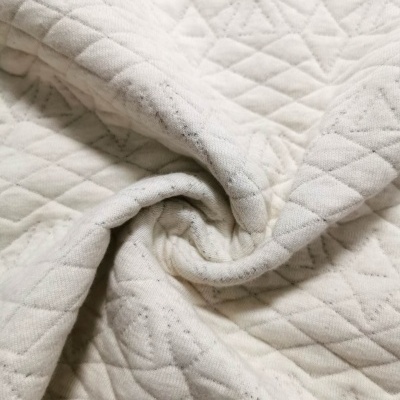 Malha Jacquard Interlock Dupla Face BEGE CHINE