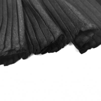 Malha Jersey Plissado BLACK