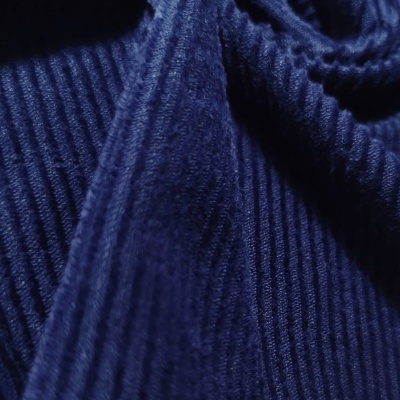 Tejido de punto (tipo terciopelo) acanalado con elastano