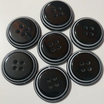 Botão Black & White - 21 mm Pack 12