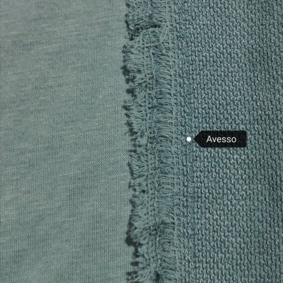 Malha Jacquard Dupla Face AZUL ESVERDEADO