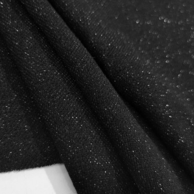 Malha Jersey Interlock c/ Lurex NEGRA