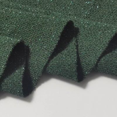 Malla Jersey Interlock con Lurex GREEN SHINE