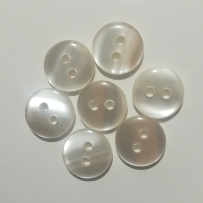 Botão Branco Brilho -12 unid Pack 12