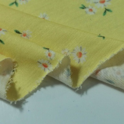 Tejido de punto de poliéster y algodón YELLOW SPRING