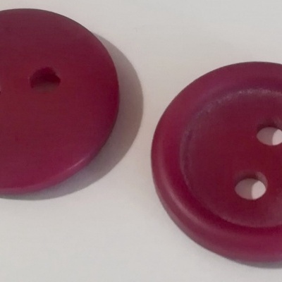 Botão BORDÔ Mate-12 mm Pack 12