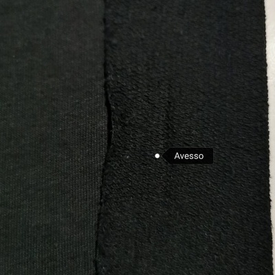 Maille diagonale sans cardage NOIR COORG