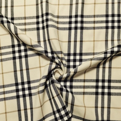 Tecido Sarja Xadrez BURBERRY BEGE