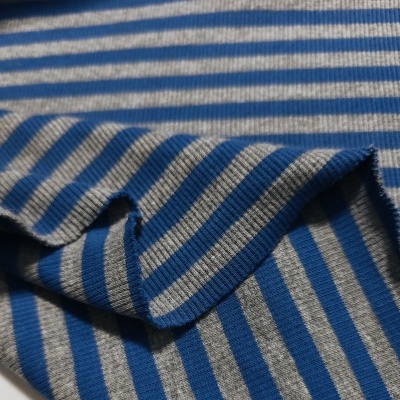 Malha canelada / rib BLUE LINES