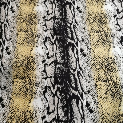 Jersey polyamide avec élasthanne JAUNE SNAKE