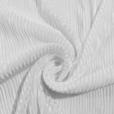 Tecido Crepe Plissado BRANCO