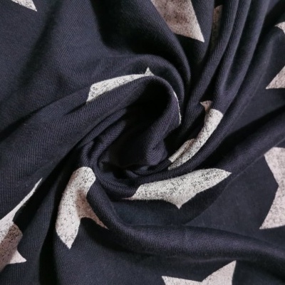 Felpa Americana algodão MARINHO ESTRELAS BRANCAS