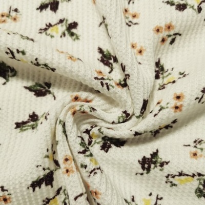 Malha Canelada / Rib FLORAL BROWN