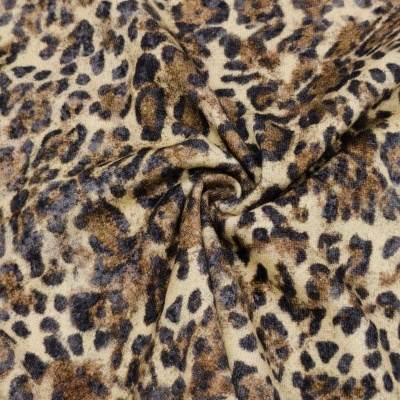 Felpa Americana alg/poli c/carda BIG BROWN LEOPARD