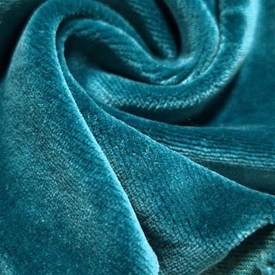 Malha Peluche (tipo veludo) VERDE TEAL