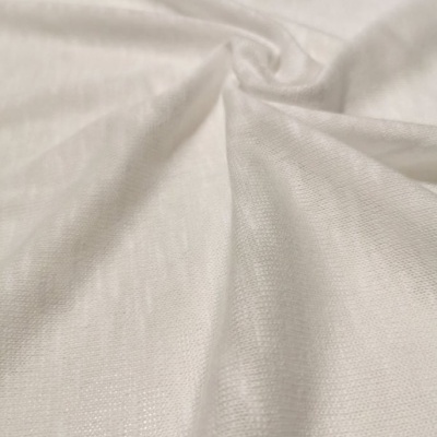 Malla jersey flameado algodón BLANCO