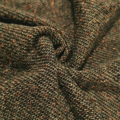 Felpa italiana con lurex BRILLO MARRÓN