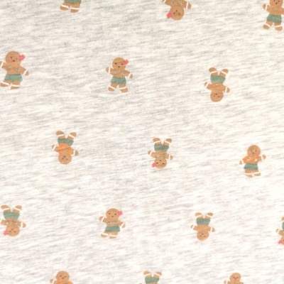 Malha Jersey Mesclado CINZENTO BOLACHAS