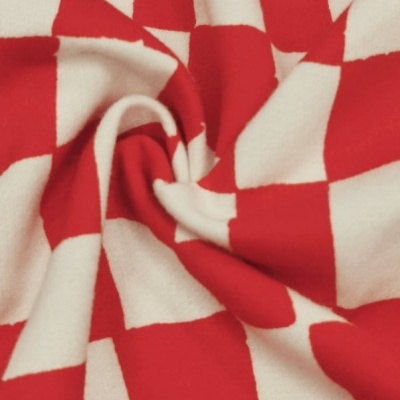 Malha Italiana s/ Carda XADREZ RED & WHITE