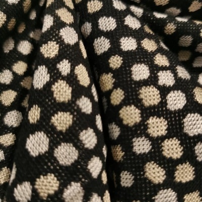 Malha Jacquard Interlock SARAPINT BLACK