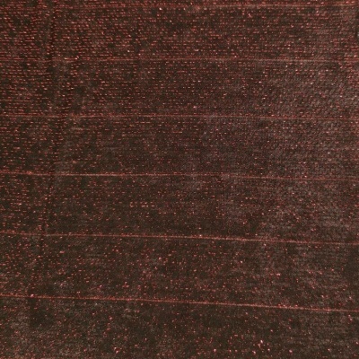 Malha Jersey Interlock c/ Lurex PRETO/BRONZE